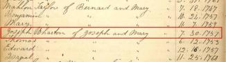 Joseph Jr. Birth Record ~  No description included. 